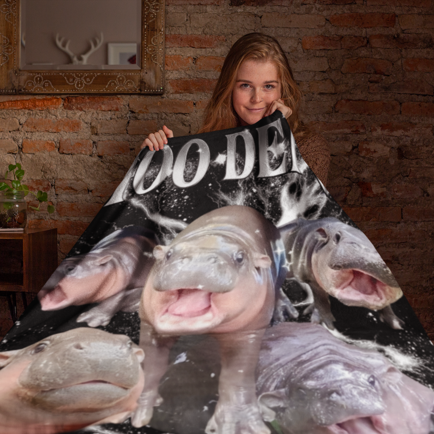 Moo Deng Blanket