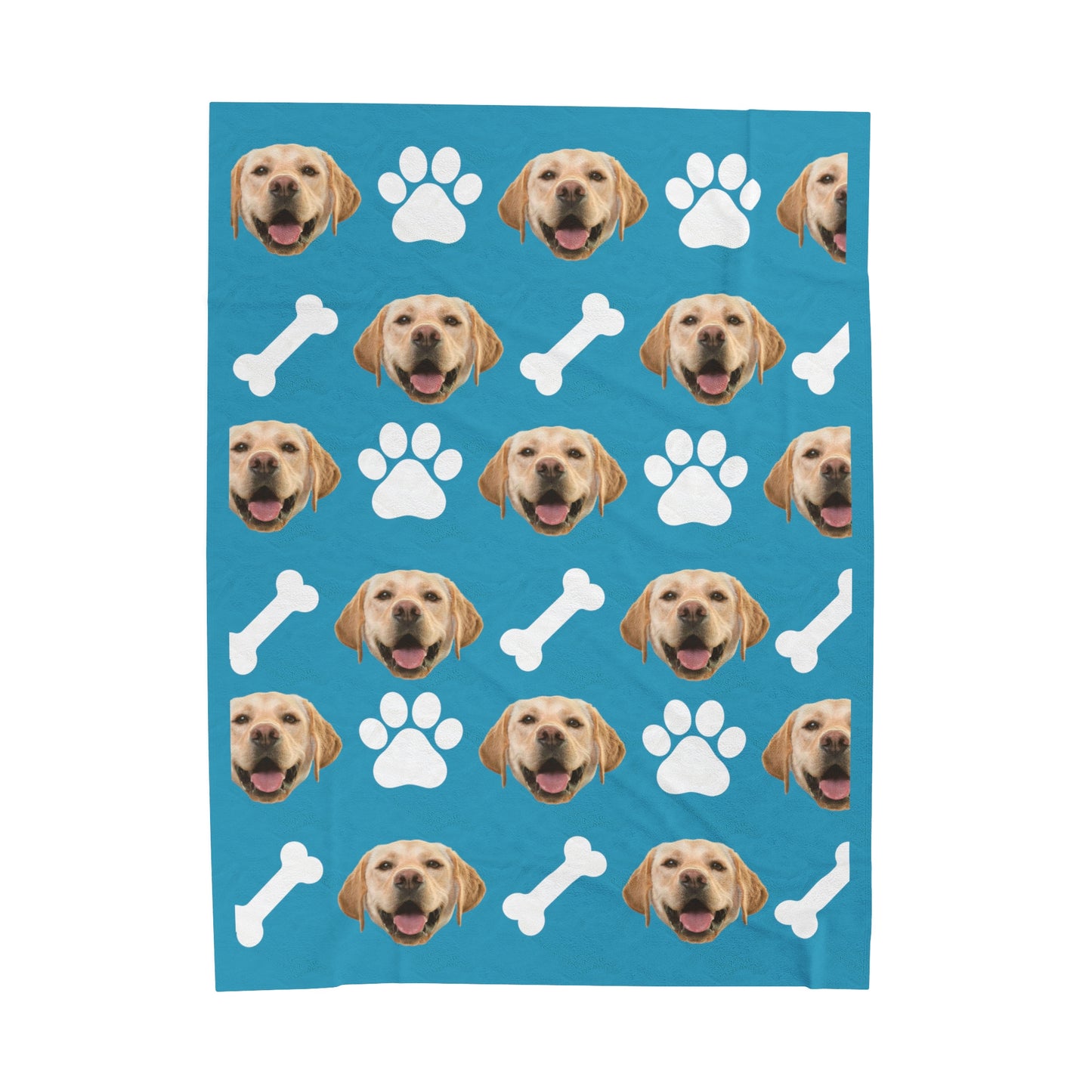 Custom Dog Portrait Blanket - Gift for Dog Parents