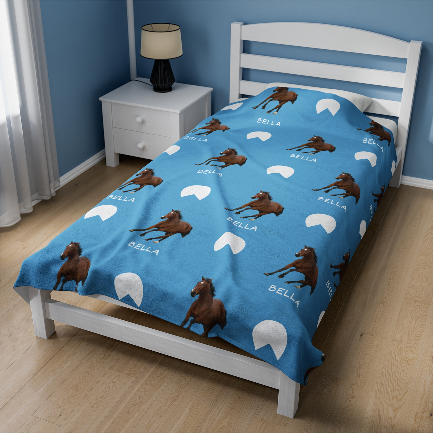 Custom Blanket for Horse Lovers