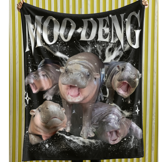 Moo Deng Blanket