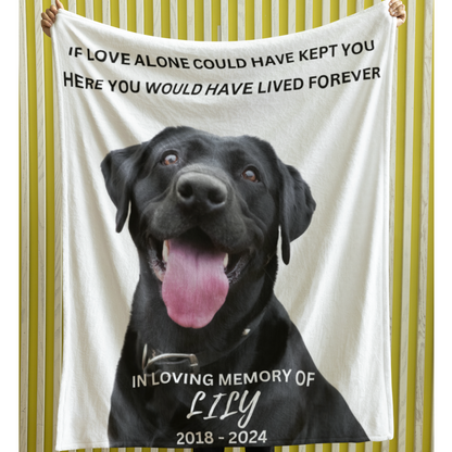 Custom Memorial Pet Blanket