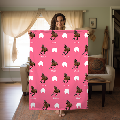 Custom Blanket for Horse Lovers