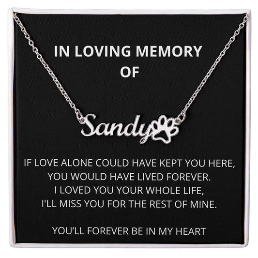 Personalized Pet Memorial Necklace