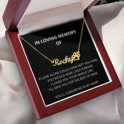 Personalized Pet Memorial Necklace