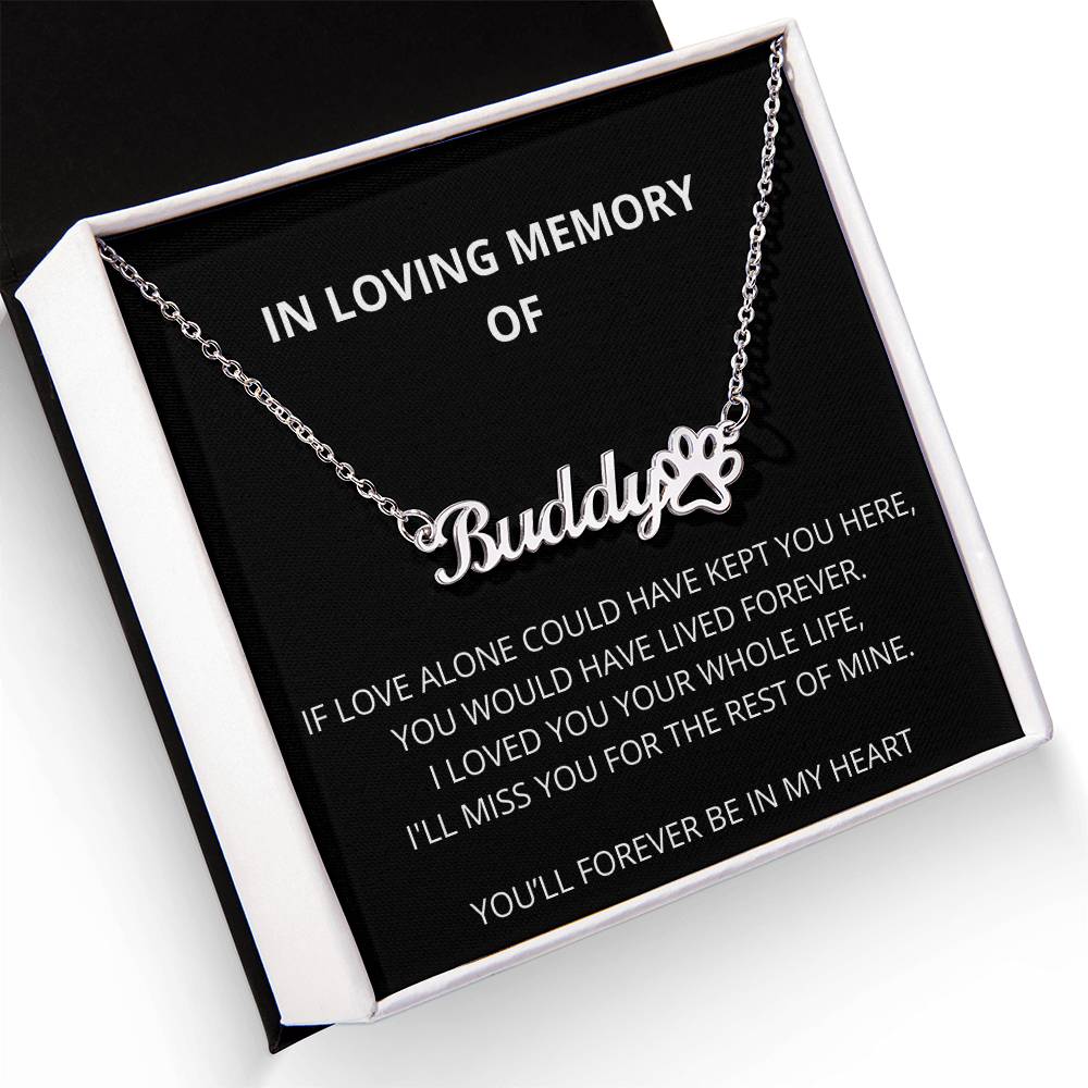 Personalized Pet Memorial Necklace